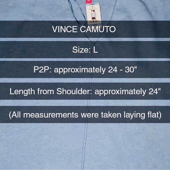 NWT VINCE CAMUTO Cozy Seam V-Neck Sweater | Size: L - Picture 12 of 13